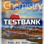 Test Bank for Introduction to Chemistry 4th Edition by Bauer