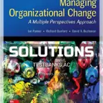Solutions Manual for Managing Organizational Change A Multiple Perspectives Approach 3rd Edition by Palmer