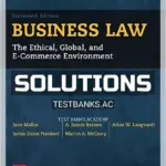 Solutions Manual for Business Law The Ethical Global and E-Commerce Environment 16th Edition by Mallor