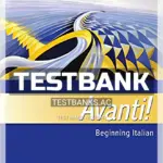 Test Bank for Avanti Beginning Italian 4th Edition by Aski