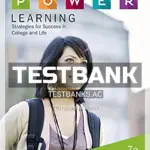 Test Bank for POWER Learning Strategies for Success in College and Life 7th Edition by Feldman