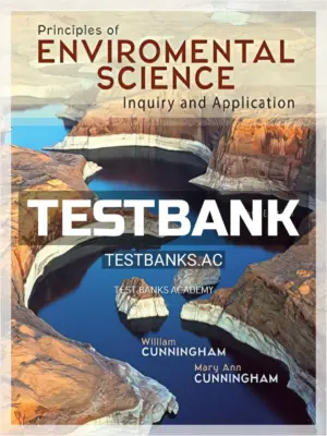 Test Bank for Principles of Environmental Science 8th Edition by Cunningham