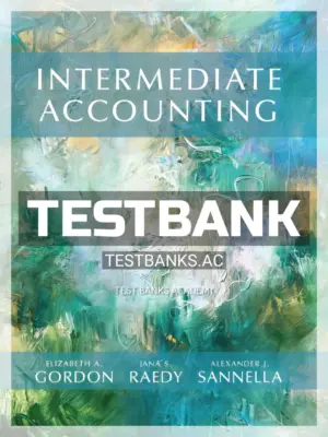 Test Bank for Intermediate Accounting 1st Edition by Gordon