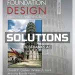 Solutions Manual for Foundation Design Principles and Practices 3rd Edition by Coduto