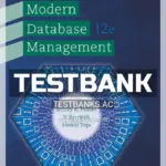 Test Bank for Modern Database Management 12th Edition by Hoffer