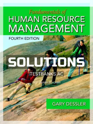 Solutions Manual for Fundamentals of Human Resource Management 4th Edition by Gary Dessler