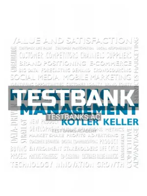 Test Bank for Marketing Management 15th Edition by Kotler