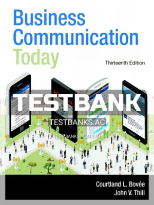 Test Bank for Business Communication Today 13th Edition by Bovee