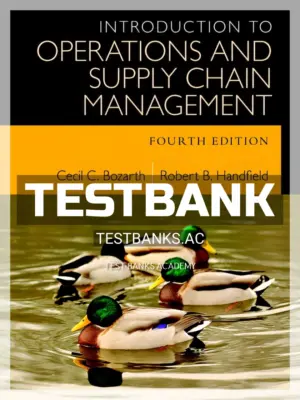 Test Bank for Introduction to Operations and Supply Chain Management 4th Edition by Bozarth