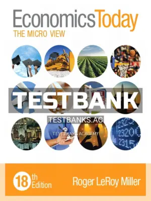Test Bank for Economics Today The Micro View 18th Edition by Miller