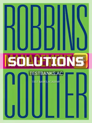 Solutions Manual for Management 13th Edition by Robbins