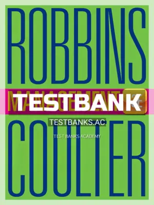 Test Bank for Management 13th Edition by Robbins