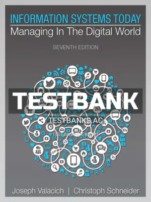 Test Bank for Information Systems Today Managing in the Digital World 7th Edition by Valacich