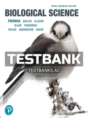 Test Bank for Biological Science 3rd CA Edition by Freeman