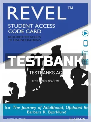 Test Bank for Journey of Adulthood 8th Edition by Bjorklund
