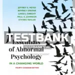 Test Bank for Essentials of Abnormal Psychology 4th CA Edition by Nevid