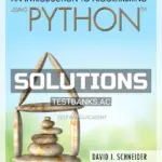 Solutions Manual for Introduction to Programming Using Python 1st Edition by Schneider