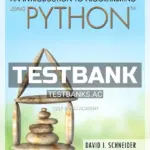 Test Bank for Introduction to Programming Using Python 1st Edition by Schneider