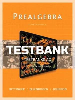 Test Bank for Prealgebra 7th Edition by Bittinger