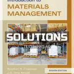 Solutions Manual for Introduction to Materials Management 8th Edition by Chapman