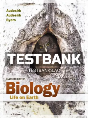 Test Bank for Biology Life on Earth 11th Edition by Audesirk