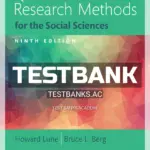 Test Bank for Qualitative Research Methods for the Social Sciences 9th Edition by Lune