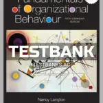 Test Bank for Fundamentals of Organizational Behaviour 5th CA Edition by Langton