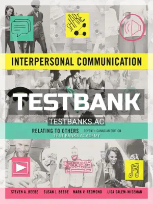 Test Bank for Interpersonal Communication Relating to Others 7th CA Edition by Beebe