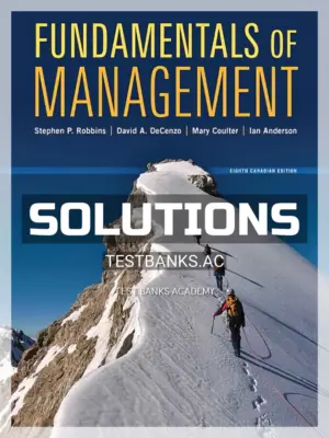 Solutions Manual for Fundamentals of Management 8th CA Edition by Robbins