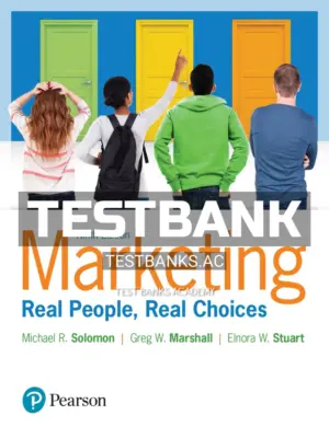 Test Bank for Marketing Real People Real Choices 9th Edition by Solomon