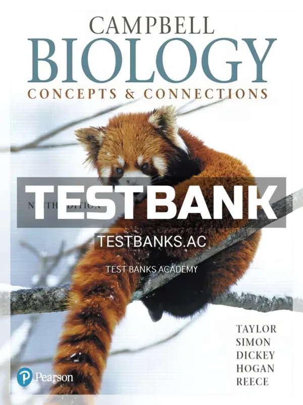 Test Bank for Campbell Biology Concepts and Connections 9th Edition by Taylor
