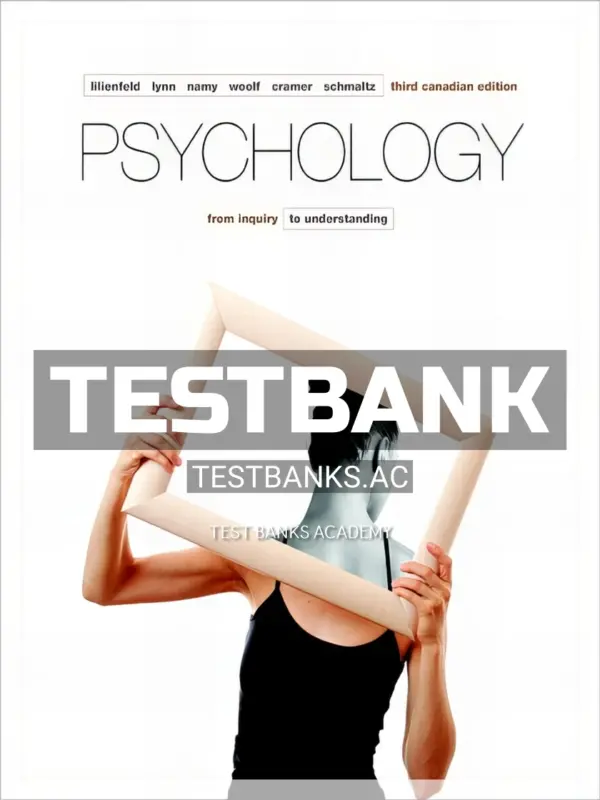 Test Bank for Psychology From Inquiry to Understanding 3rd CA Edition by Lilienfeld