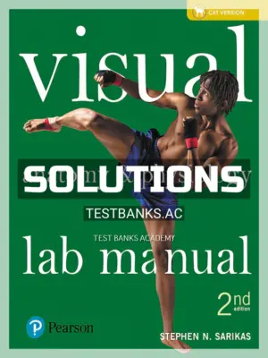 Solutions Manual for Visual Anatomy and Physiology Lab Manual Cat Version 2nd Edition by Sarikas