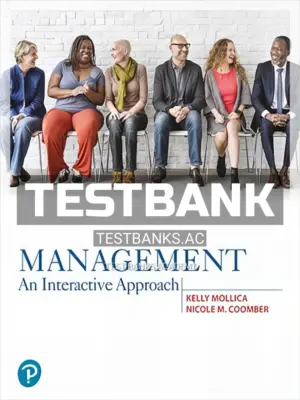 Test Bank for Management An Interactive Approach 1st Edition by Mollica