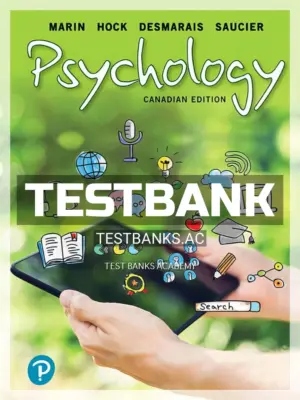 Test Bank for Psychology 1st CA Edition by Marin