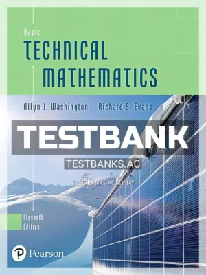 Test Bank for Basic Technical Mathematics 11th Edition by Washington