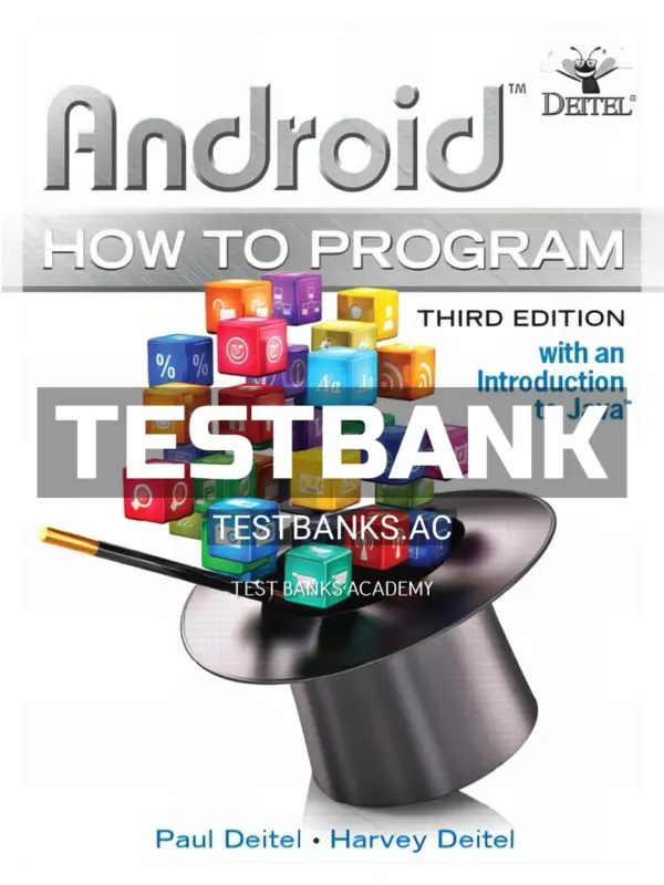Test Bank for Android How to Program 3rd Edition by Deitel