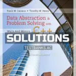 Solutions Manual for Data Abstraction and Problem Solving with C++ Walls and Mirrors 7th Edition by Carrano