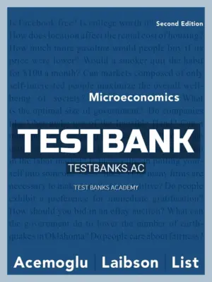 Test Bank for Microeconomics 2nd Edition by Acemoglu