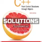 Solutions Manual for Starting Out with C++ from Control Structures to Objects 9th Edition by Gaddis