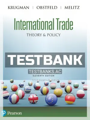 Test Bank for International Trade Theory and Policy 11th Edition by Krugman
