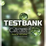 Test Bank for Calculus Several Variables 9th CA Edition by Adams