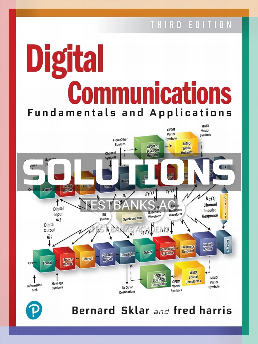 9780134588568-SOLUTIONS Solutions Manual for Digital Communications 3rd Edition by Sklar