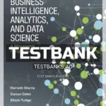 Test Bank for Business Intelligence Analytics and Data Science A Managerial Perspective 4th Edition by Sharda