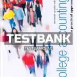Test Bank for College Accounting A Practical Approach 13th CA Edition by Slater