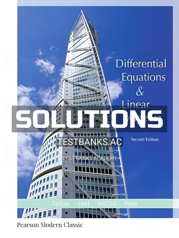 Solutions Manual for Differential Equations and Linear Algebra 2nd Edition by Farlow