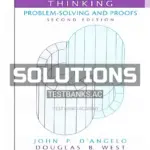 Solutions Manual for Mathematical Thinking Problem Solving and Proofs 2nd Edition by DAngelo