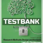 Test Bank for Research Methods Design and Analysis 13th Edition by Christensen
