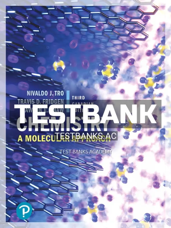 Test Bank for Chemistry A Molecular Approach 3rd CA Edition by Tro