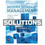 Solutions Manual for Modern Database Management 13th Edition by Hoffer